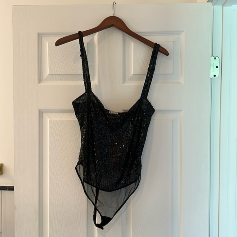 Sequin Free People Body Suit